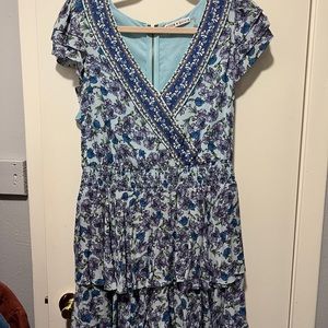 Alice + Olivia Ruffled Mini Dress size 10